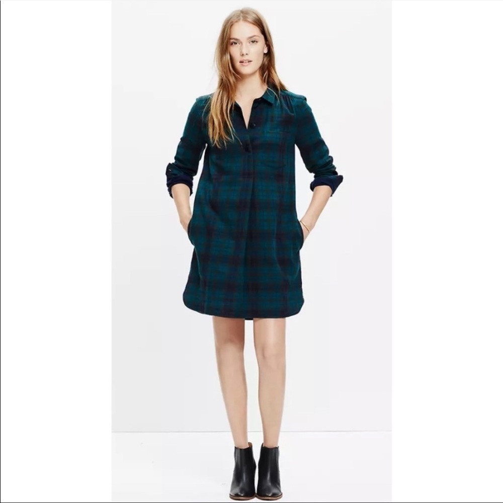 Madewell Latitude Plaid Shirtdress